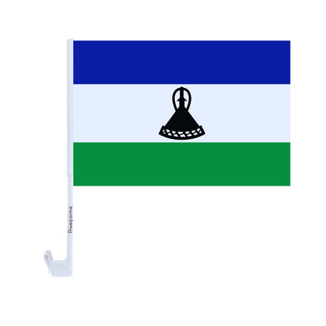 Lesotho Polyester Car Flag - Pixelforma