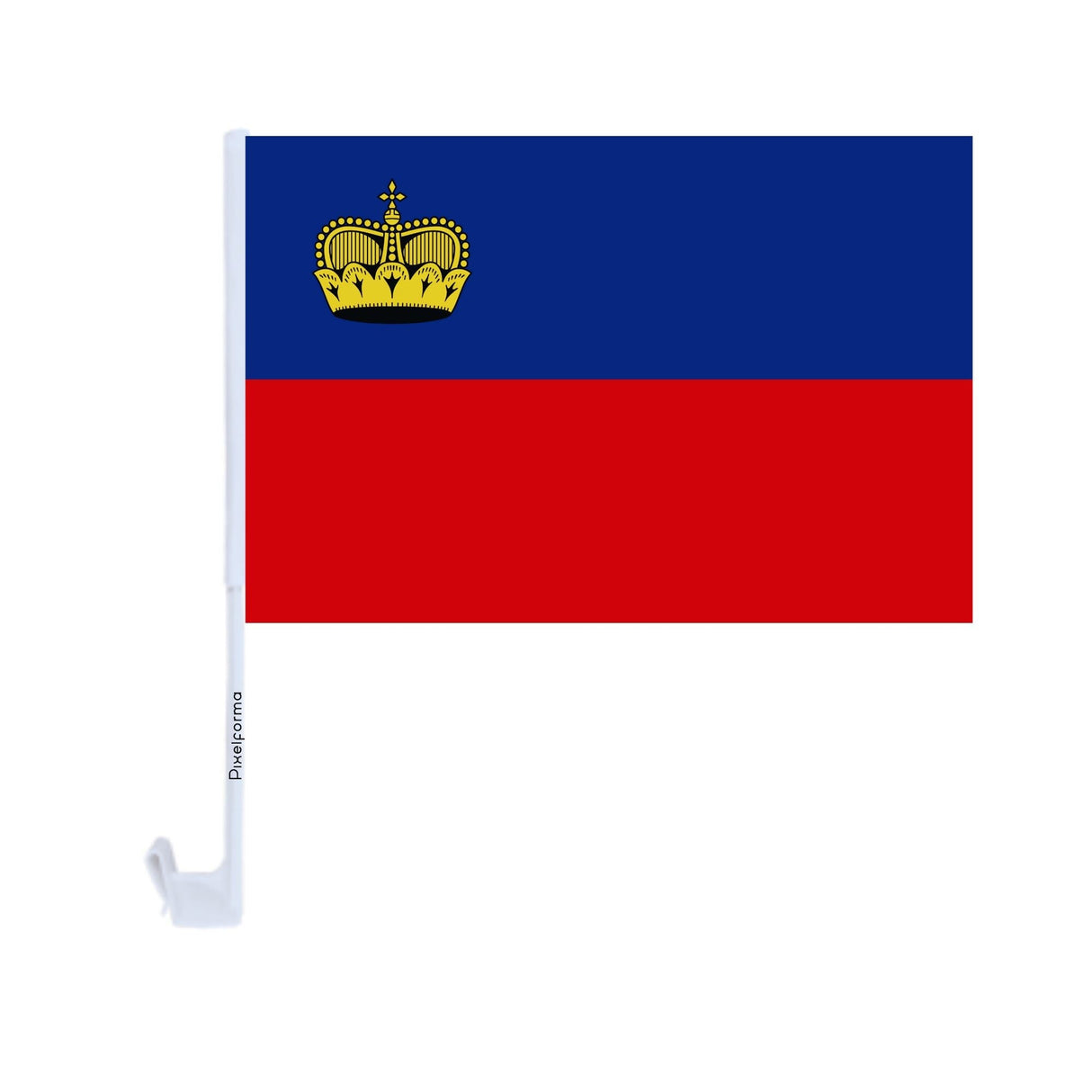 Liechtenstein Car Flag Made of Polyester - Pixelforma