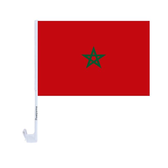 Morocco Polyester Car Flag - Pixelforma