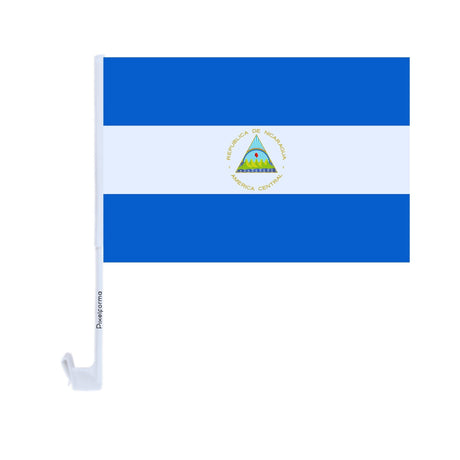 Nicaragua Car Flag Made of Polyester - Pixelforma