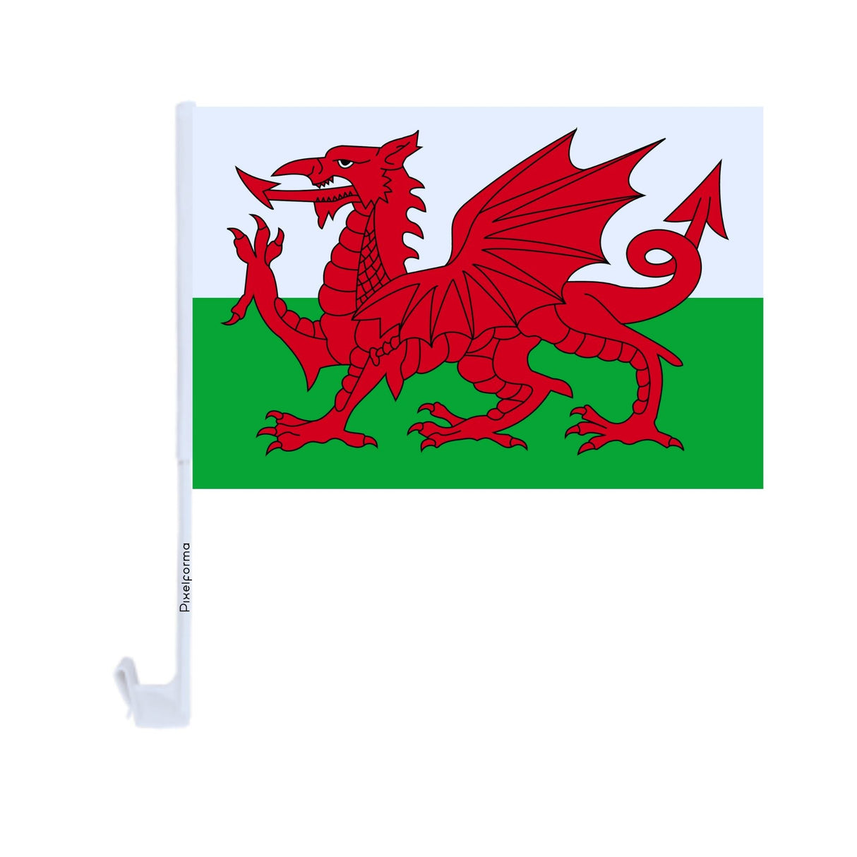 Polyester Wales Car Flag - Pixelforma