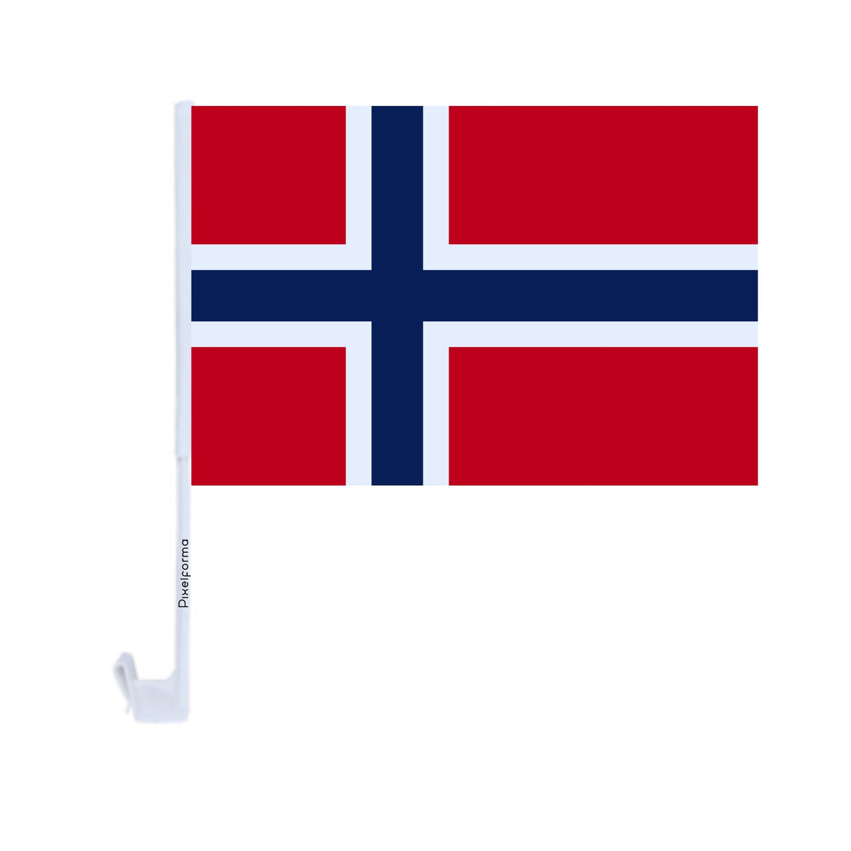 Svalbard and Jan Mayen Car Flag in Polyester - Pixelforma