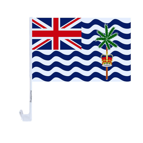 Drapeau voiture du Territoire britannique de l'océan Indien en polyester - Pixelforma