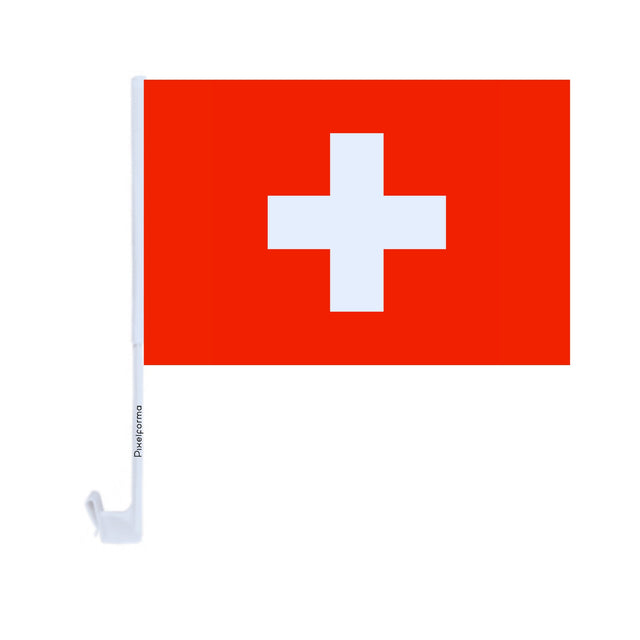 Car flag and coat of arms of Switzerland in polyester - Pixelforma