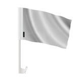 Drapeau voiture france gris clair en polyester fixation fenêtre