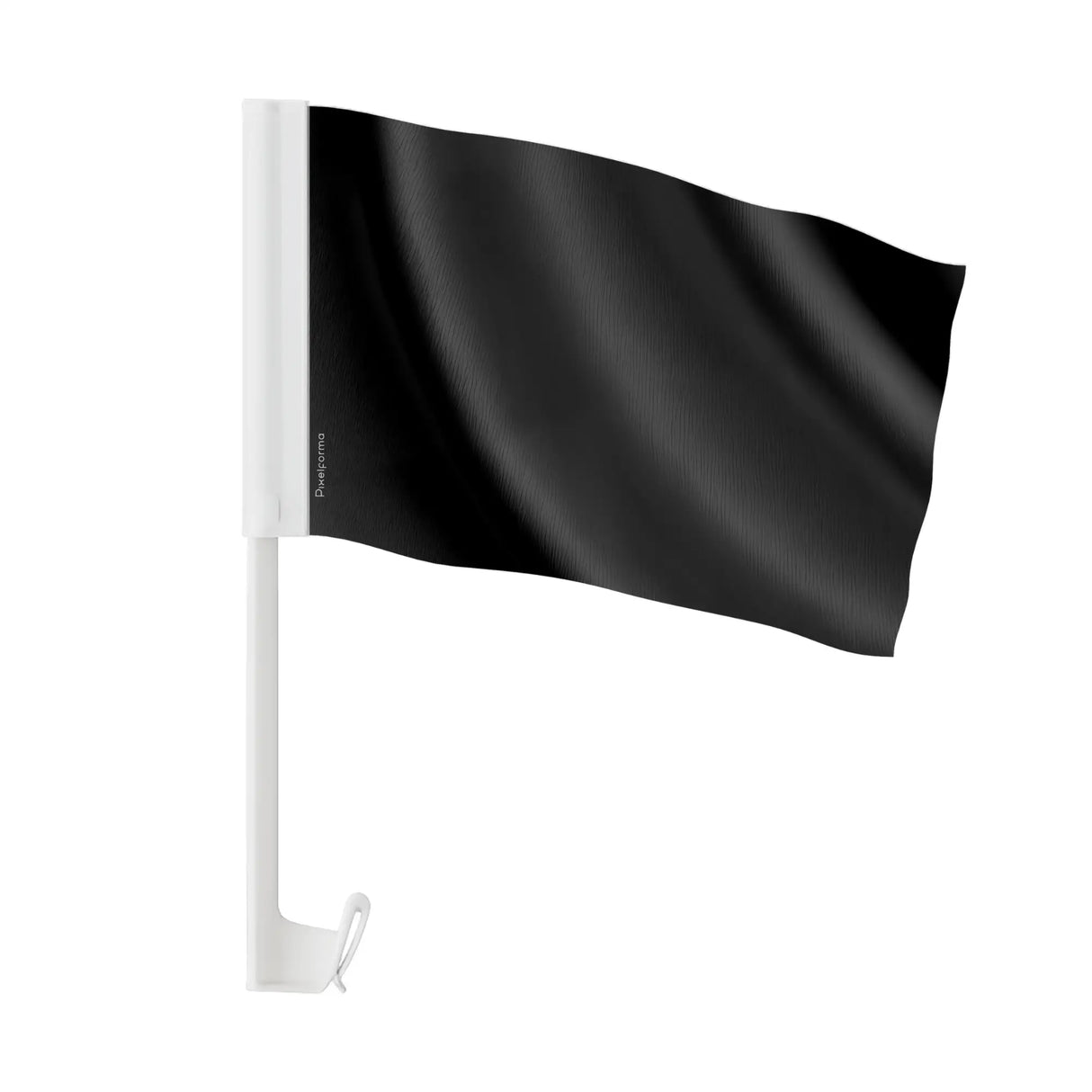Drapeau voiture france polyester fixation vitre latérale noir