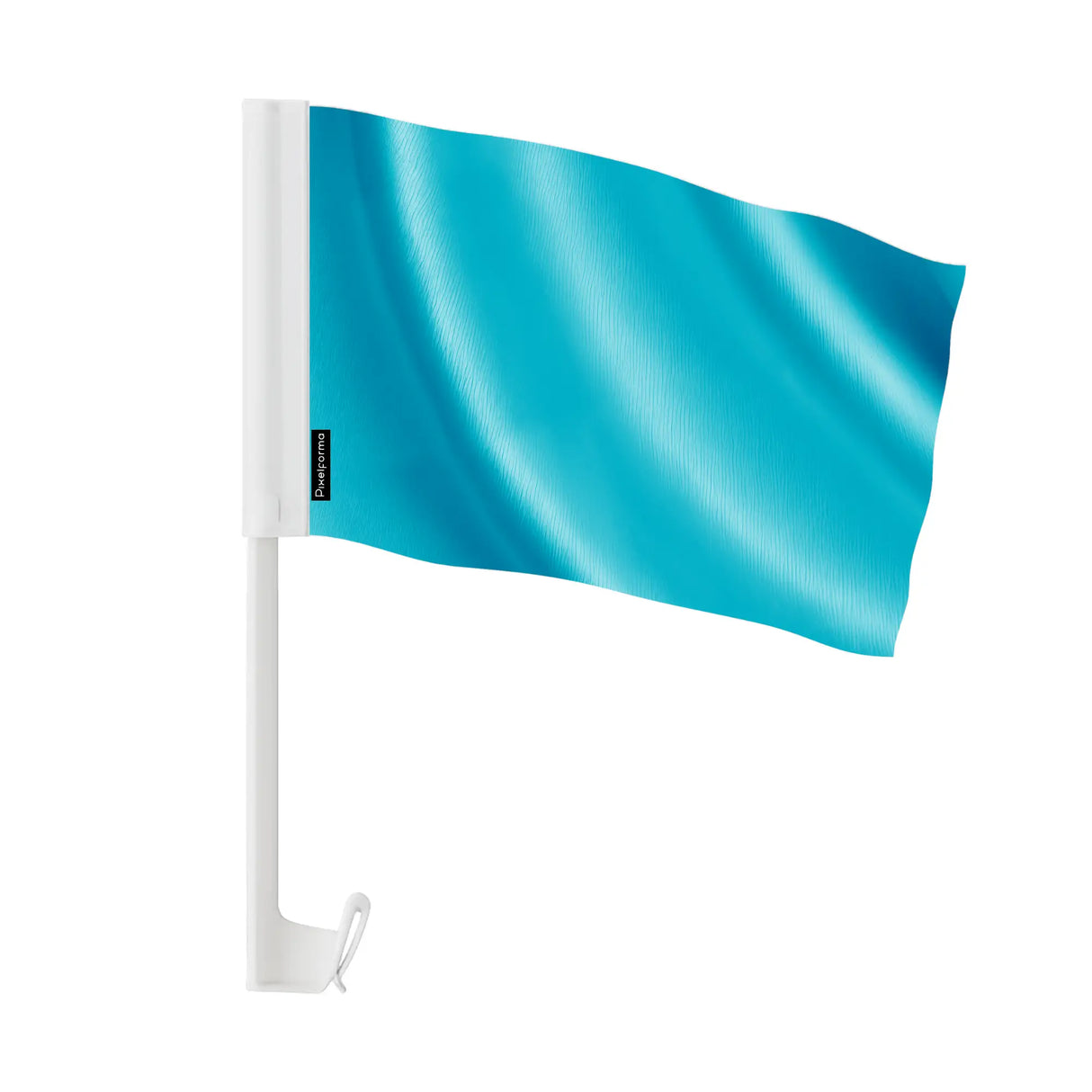Drapeau voiture france tissu polyester fixation vitre bleue