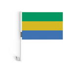 Drapeau Voiture Gabon en Polyester - Pixelforma 