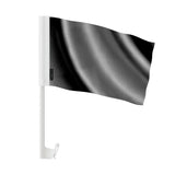 Drapeau voiture gris noir france polyester fixation fenêtre