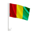 Drapeau voiture guinée en polyester fixation sur fenêtre