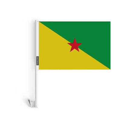 Drapeau Voiture Guyane en Polyester - Pixelforma 