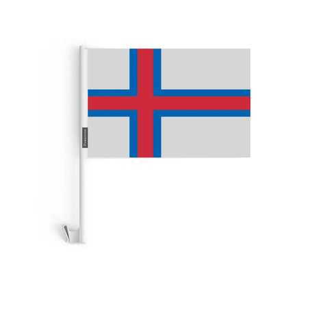 Drapeau voiture îles féroé en polyester - pixelforma