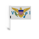 Drapeau Voiture Îles Vierges des États-Unis en Polyester - Pixelforma 