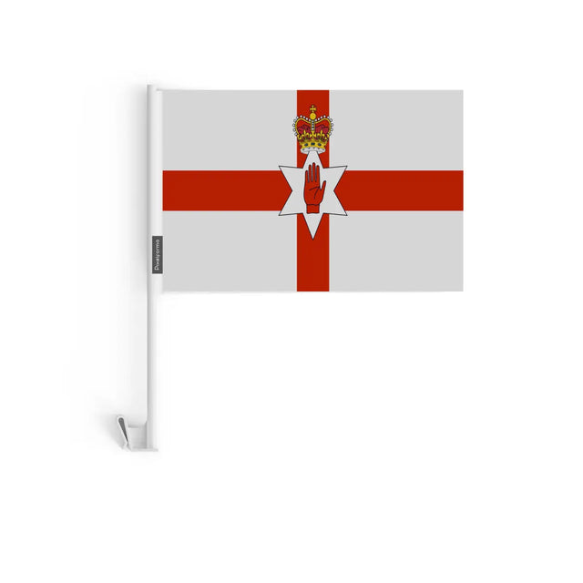 Drapeau voiture irlande du nord en polyester - pixelforma