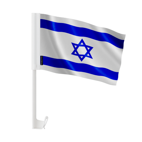 Drapeau voiture israël en polyester - pixelforma