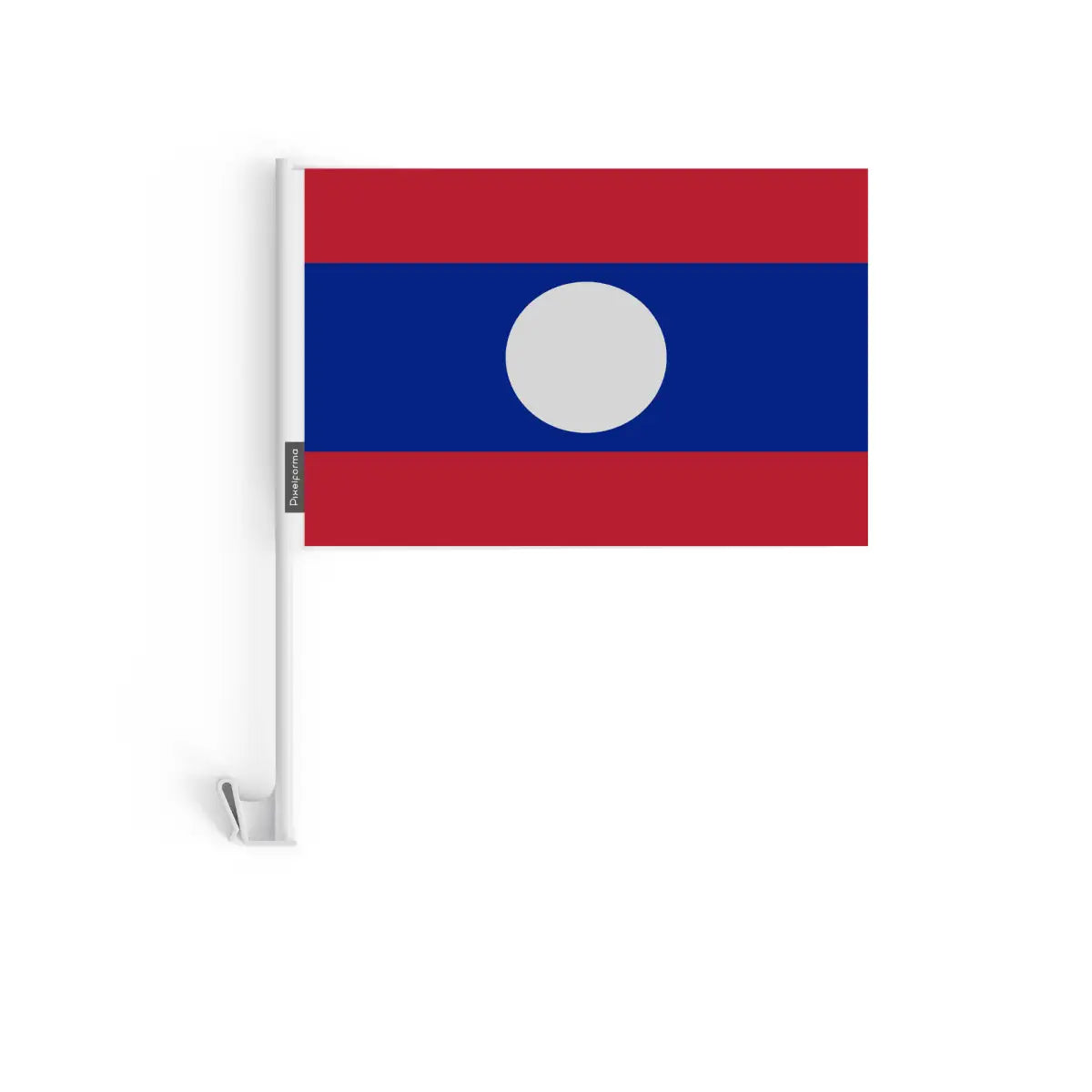 Drapeau Voiture Laos en Polyester - Pixelforma 