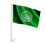 Drapeau voiture ligue arabe polyester fixation fenêtre