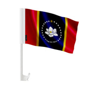 Drapeau voiture mississippi polyester fixation sur fenêtre