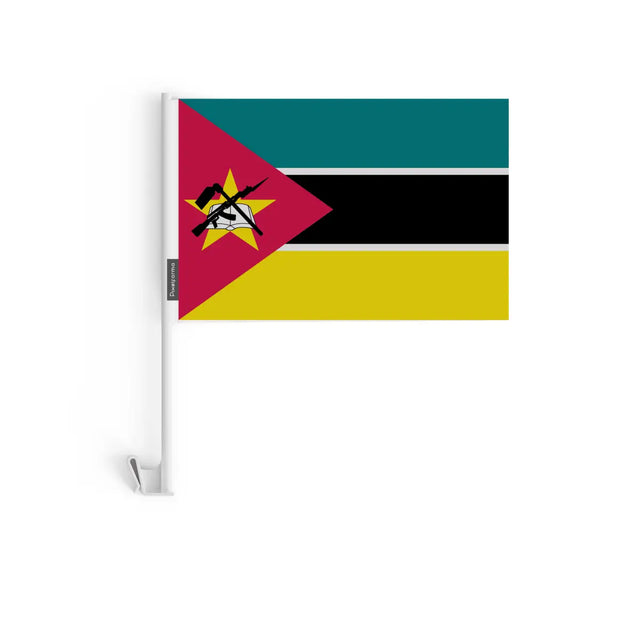 Drapeau Voiture Mozambique en Polyester - Pixelforma 