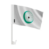 Drapeau voiture organisation coopération islamique tissu polyester