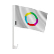 Drapeau voiture organisation internationale polyester fixation fenêtre