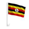 Drapeau voiture ouganda polyester fixation sur fenêtre