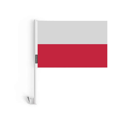 Drapeau Voiture Pologne en Polyester - Pixelforma 