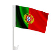 Drapeau voiture portugal polyester fixation sur fenêtre