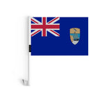 Drapeau voiture sainte-hélène ascension et tristan da cunha en polyester - pixelforma