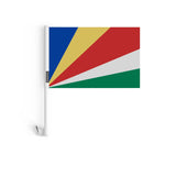 Drapeau voiture seychelles en polyester - pixelforma