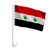 Drapeau voiture syrie en polyester fixation fenêtre solide
