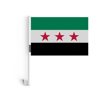 Drapeau voiture syrie en polyester résiste aux intempéries