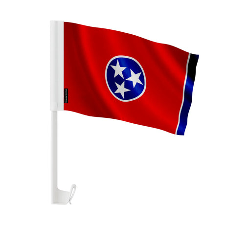 Drapeau voiture tennessee polyester fixation sur fenêtre
