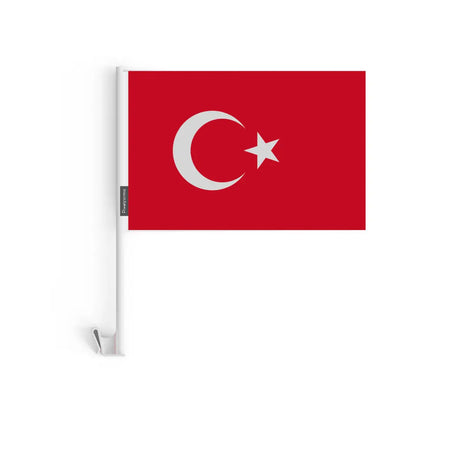 Drapeau voiture turquie en polyester - pixelforma