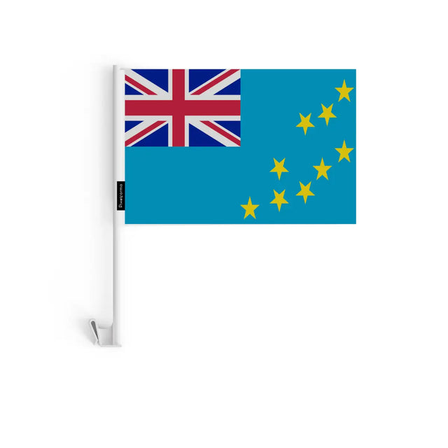 Drapeau Voiture Tuvalu en Polyester - Pixelforma 