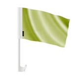 Drapeau voiture vert clair france polyester fixation fenêtre