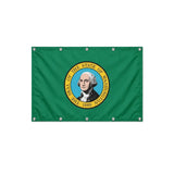 Drapeau Washington format S en polyester avec dix œillets
