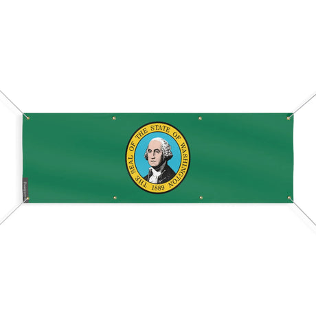 Drapeau washington polyester résistant aux intempéries