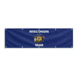 Drapeau du Wisconsin grand format XL en polyester avec dix œillets