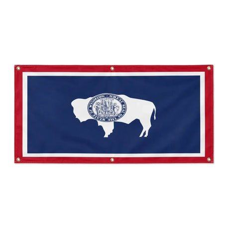 Drapeau wyoming polyester résistant aux intempéries