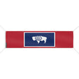 Drapeau wyoming polyester résistant usage extérieur intensif