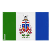 Drapeau yukon en polyester résistant avec œillets à gauche