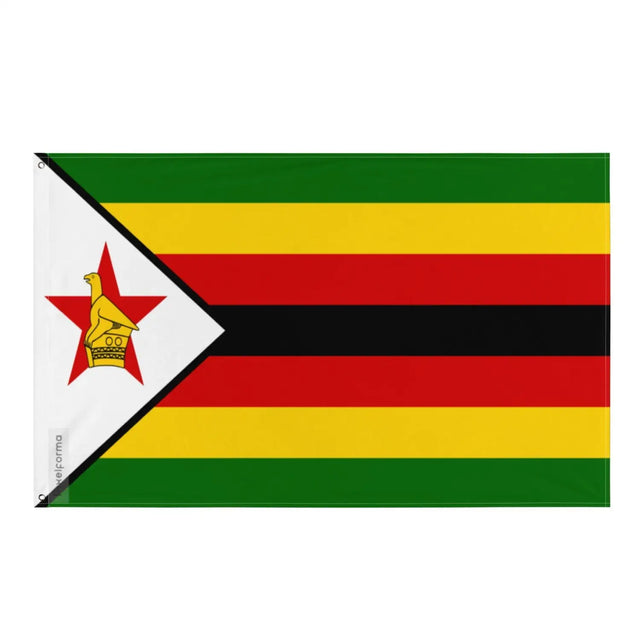 Drapeau zimbabwe plusieurs tailles en polyester - pixelforma