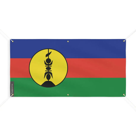 Drapeaux de la nouvelle-calédonie 6 oeillets en plusieurs tailles (m) - pixelforma