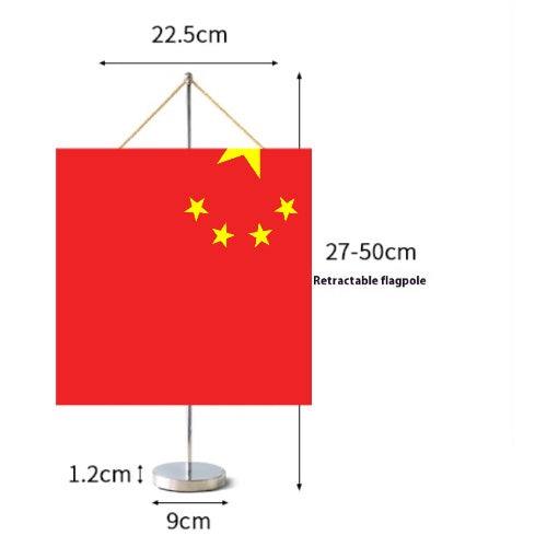 Fanion Table Drapeau Chine en Polyester
