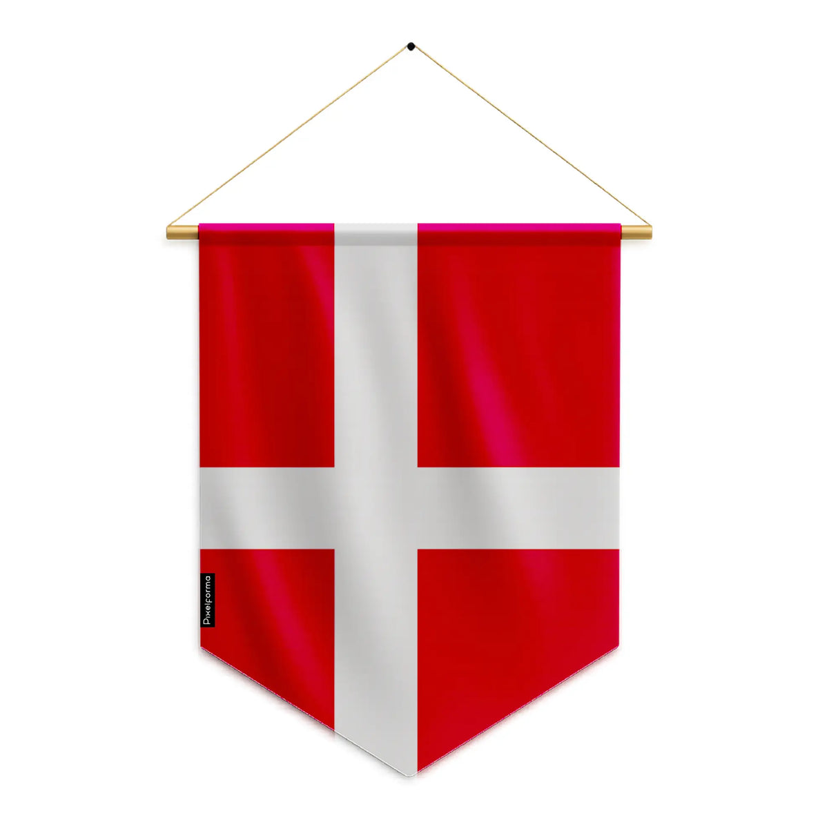 Fanion danemark en polyester à suspendre résistant