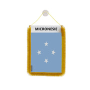 Fanion de voiture micronesie en polyester à suspendre