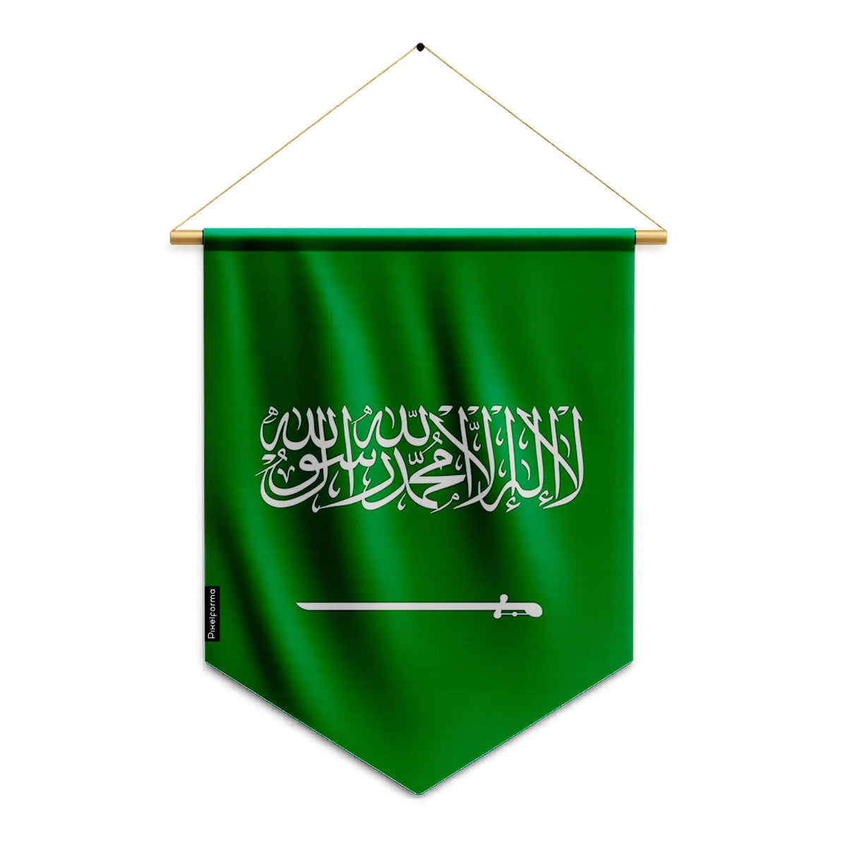 Fanion drapeau arabie saoudite polyester à suspendre