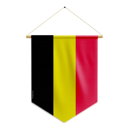 Fanion drapeau belgique polyester à suspendre qualité supérieure
