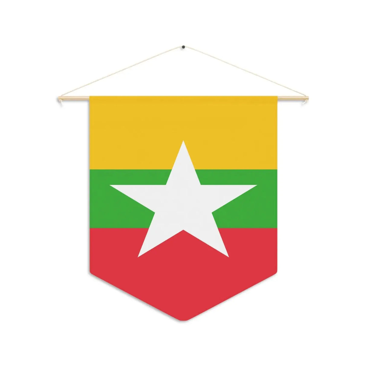 Fanion drapeau birmanie en polyester - pixelforma